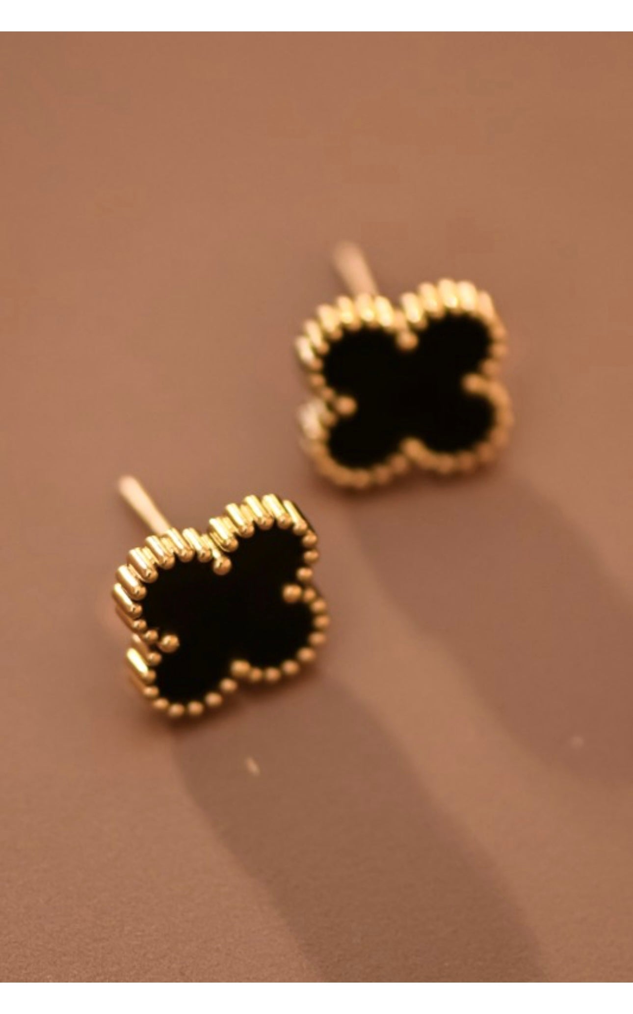 Maya Clover Studs 18K