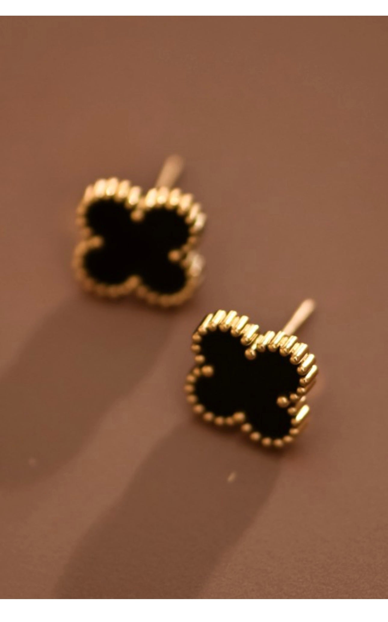Maya Clover Studs 18K